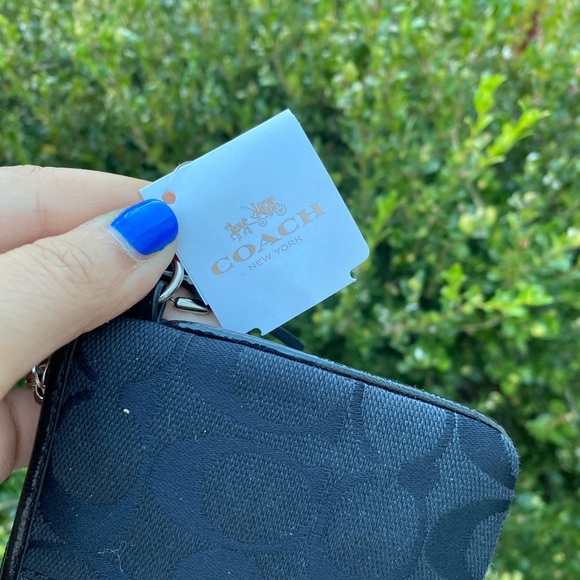 Black Coach Wristlet - Picture 3 of 7